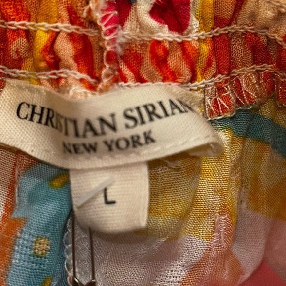 Christian Siriano Yellow Orange Maxi Wide Leg pants - Picture 3 of 9